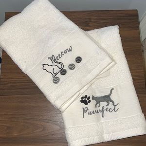 Set of Cat Towels